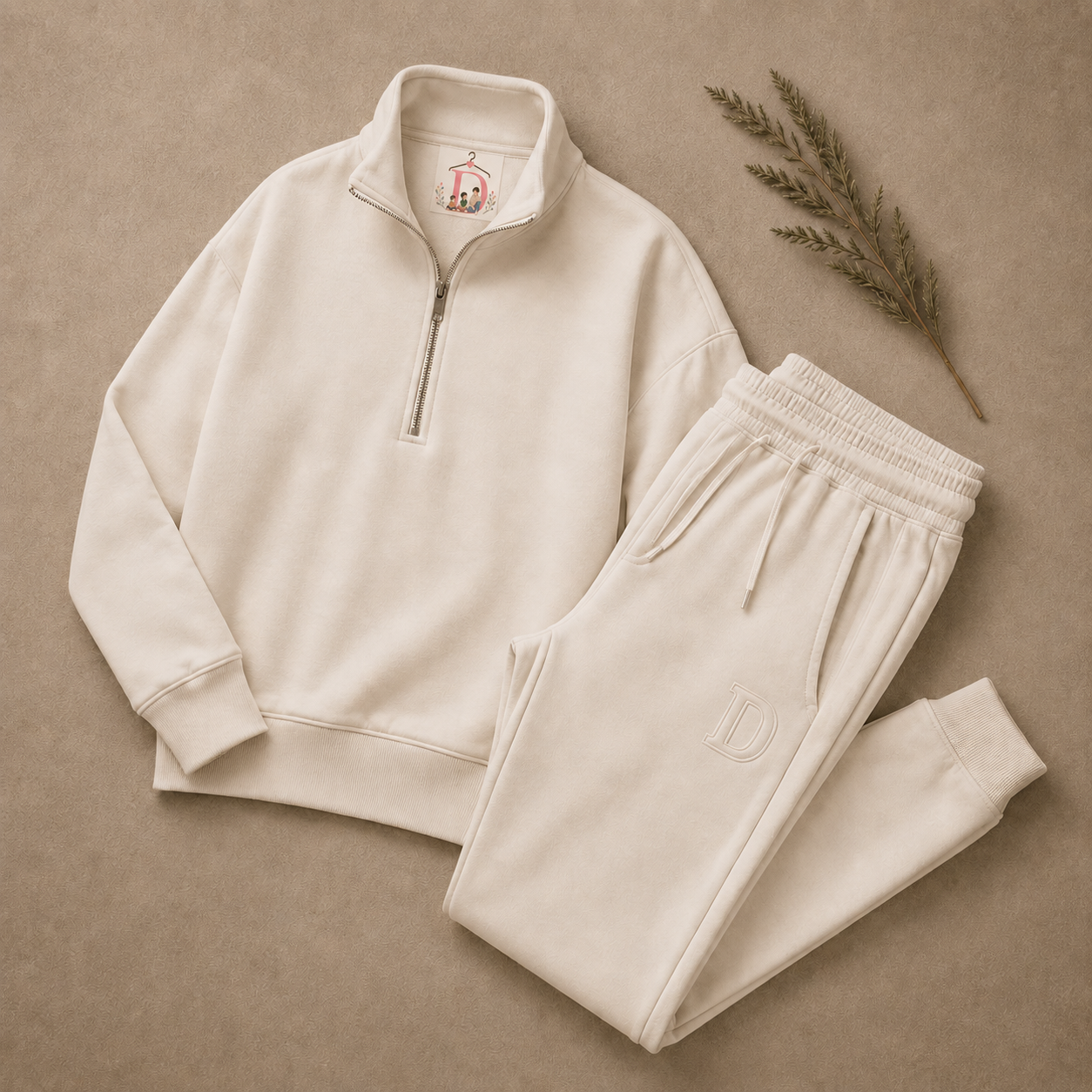 Boys fleece tracksuit set ages 9-15 White - Deema Kids Store