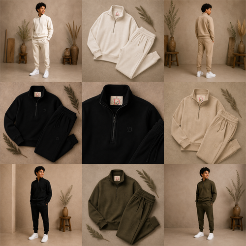 Boys fleece tracksuit set ages 9-15 all colors - Deema Kids Store